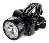 Lanterna De Cabeça 9 Leds Recarregável Dp 781